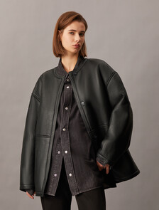 Shearling Coat, Black Beauty, hi-res