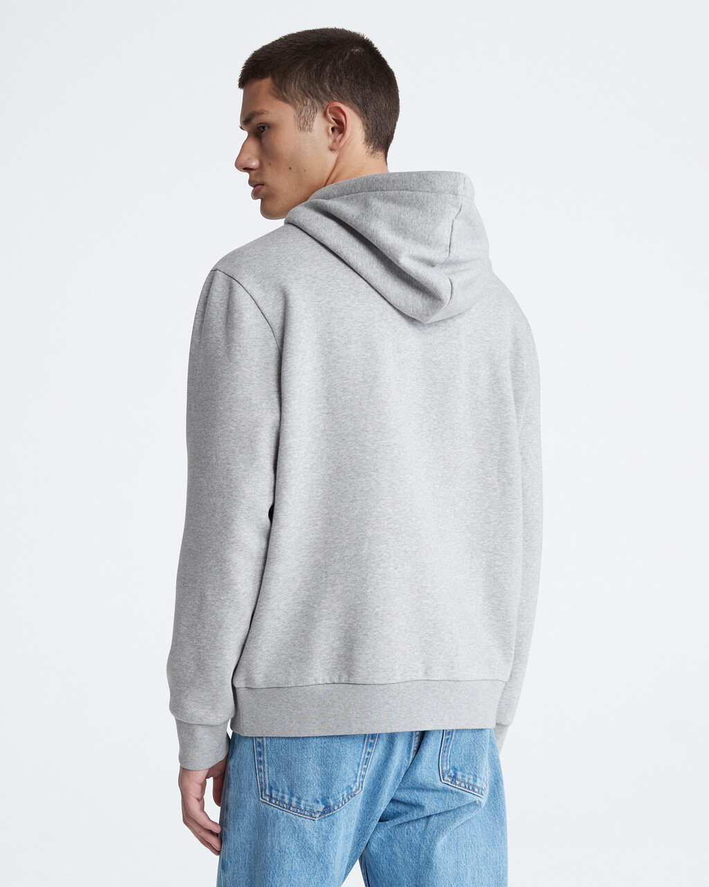 Archive Logo Fleece Hoodie, grey