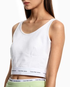 2 In 1 Rib Knit Cropped Top, Exotic Mint, hi-res