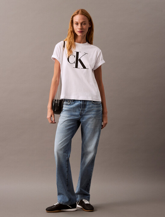 CK Logo Boxy Tee