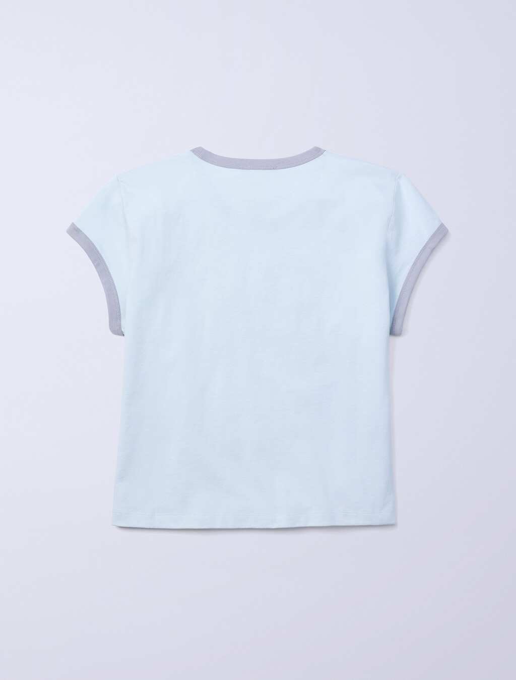 Jung Kook for Calvin Klein Icons Graphic Ringer Baby Tee, Pale Horizon, hi-res