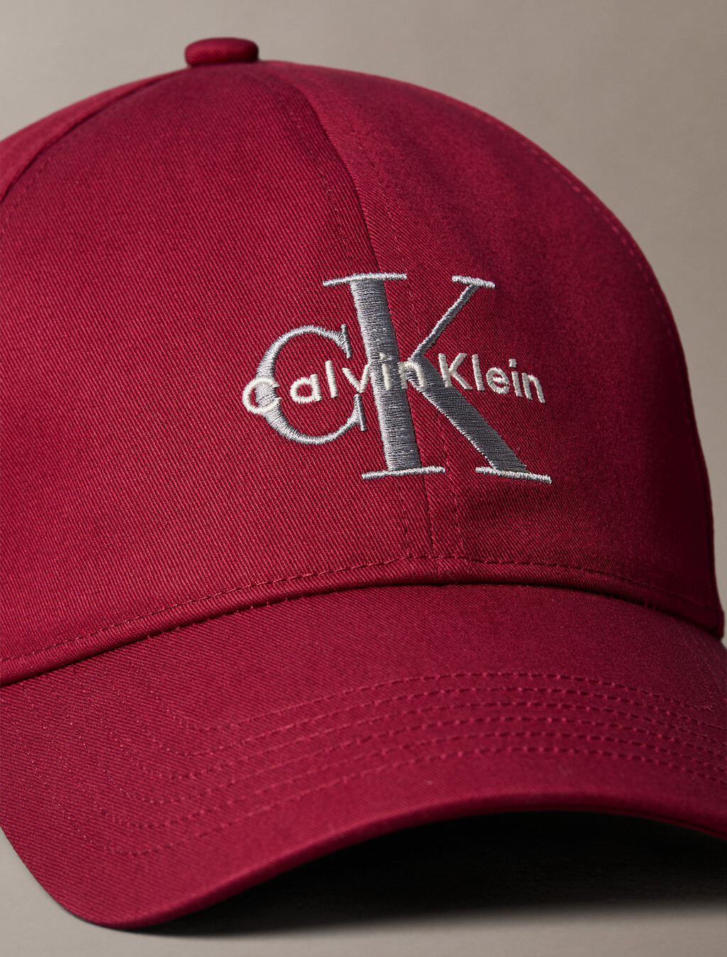 Twill Logo Cap, Deep Rouge, hi-res
