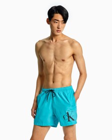 CK One 中長度泳褲, Tropical Waters, hi-res