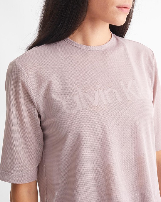 CK SPORT MESH RELAXED TEE