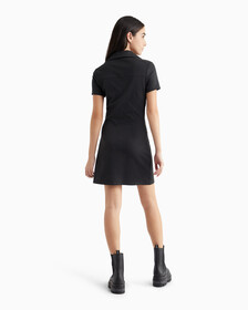 修身 Milano 平紋針織 Polo 連身裙, Ck Black, hi-res