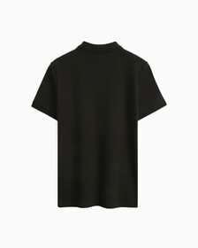 Ck Badge Slim Smooth Cotton Polo, Ck Black, hi-res