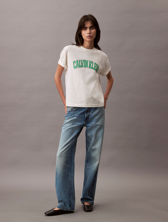 Standard Logo Boxy Varsity Tee