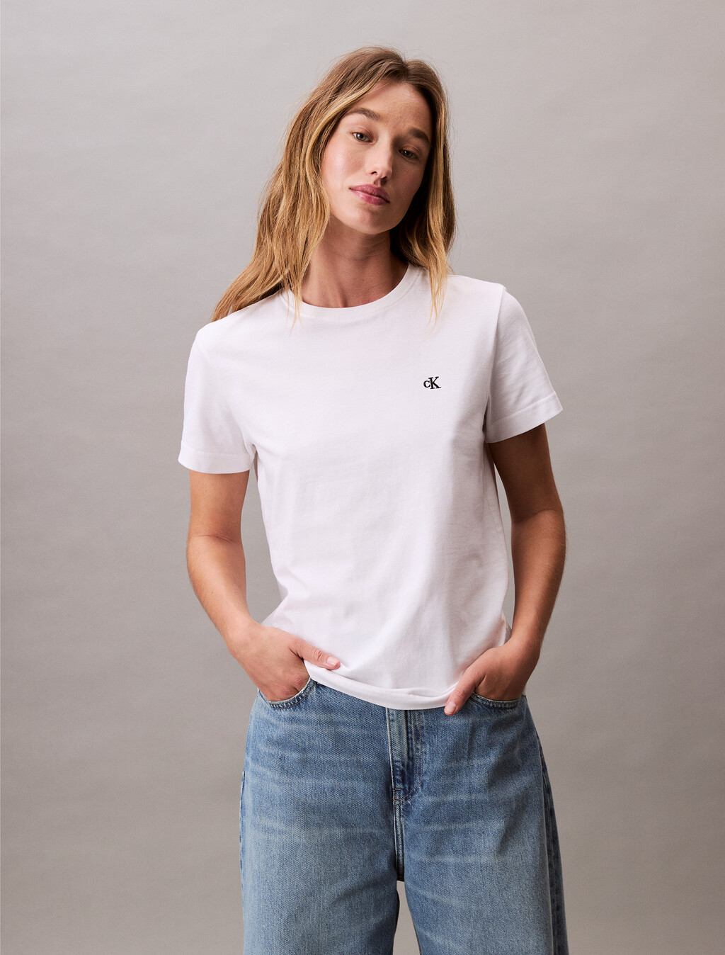 Archive Jersey Crewneck Tee, Brilliant White, hi-res