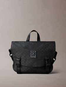 Utility Emblem Messenger Bag, Black, hi-res