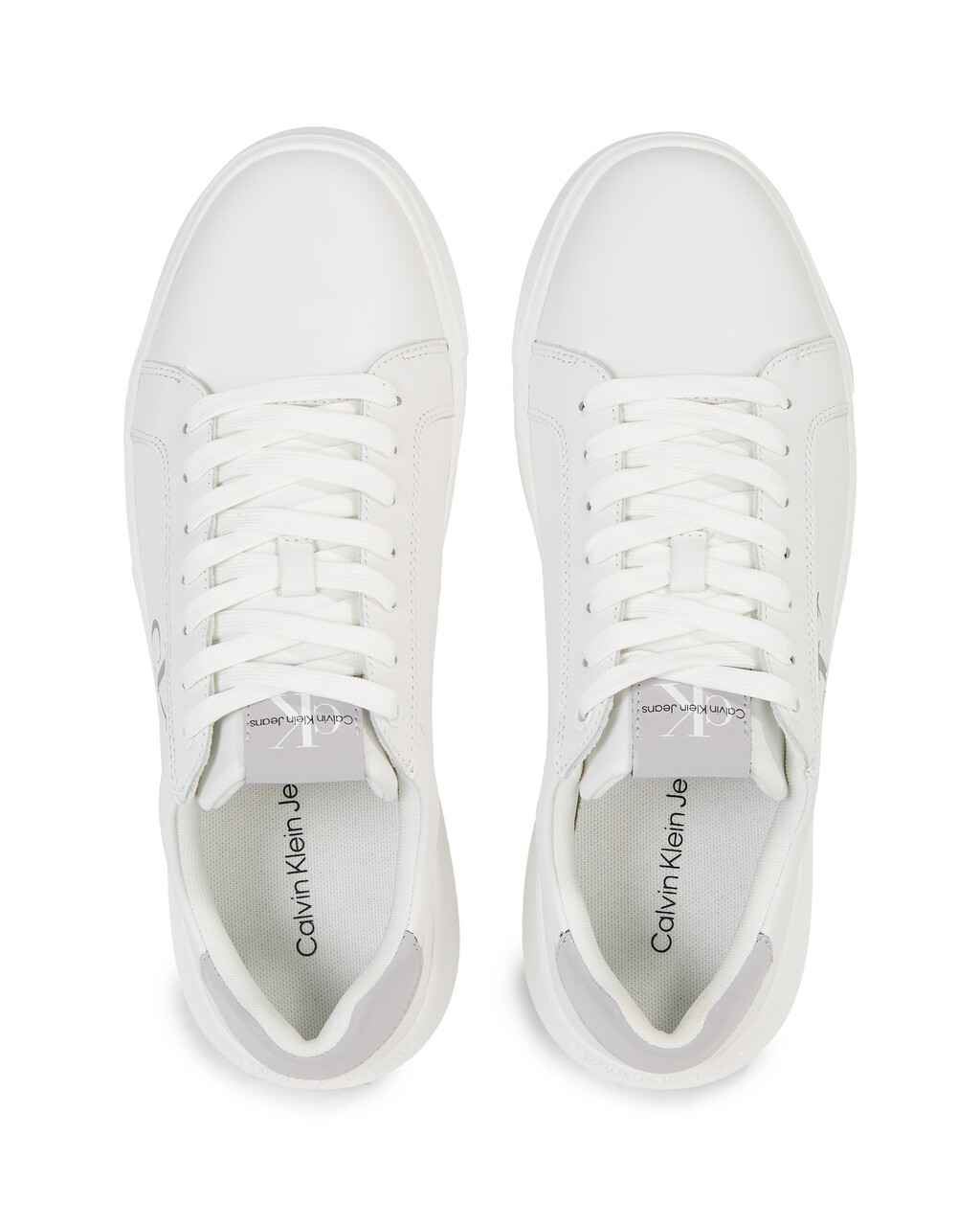 Leather Trainers, Bright White/Formal Gray, hi-res