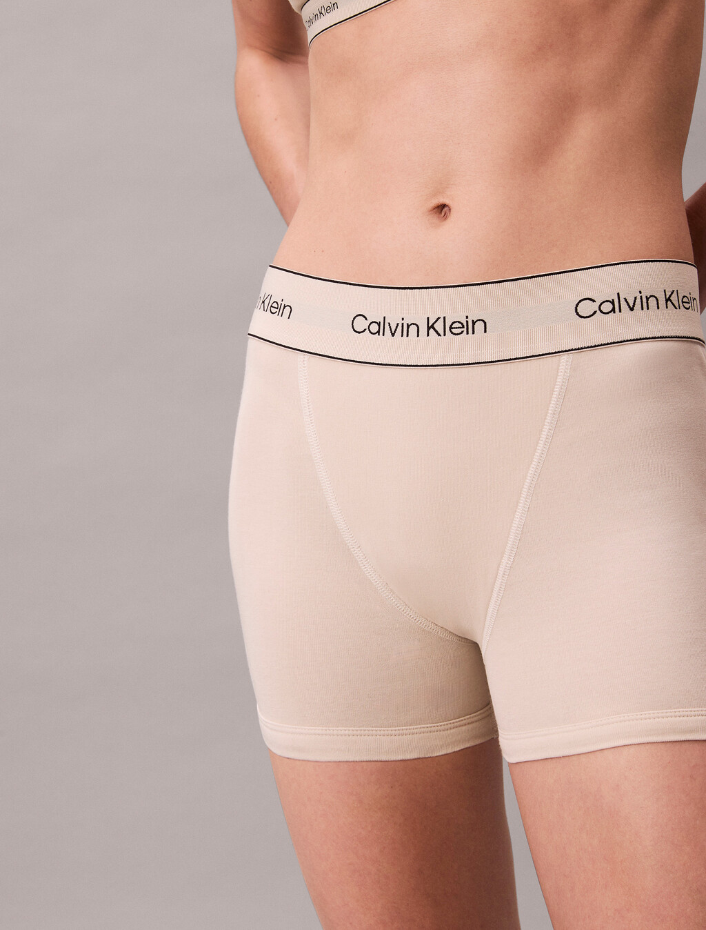 Boxer Briefs - Heritage Cotton Stretch, Oyster Gray, hi-res