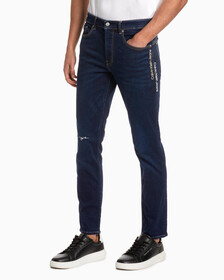 INFINITE FLEX BODY 緊身牛仔褲, Dark Blue Dstr Tonal Logo, hi-res