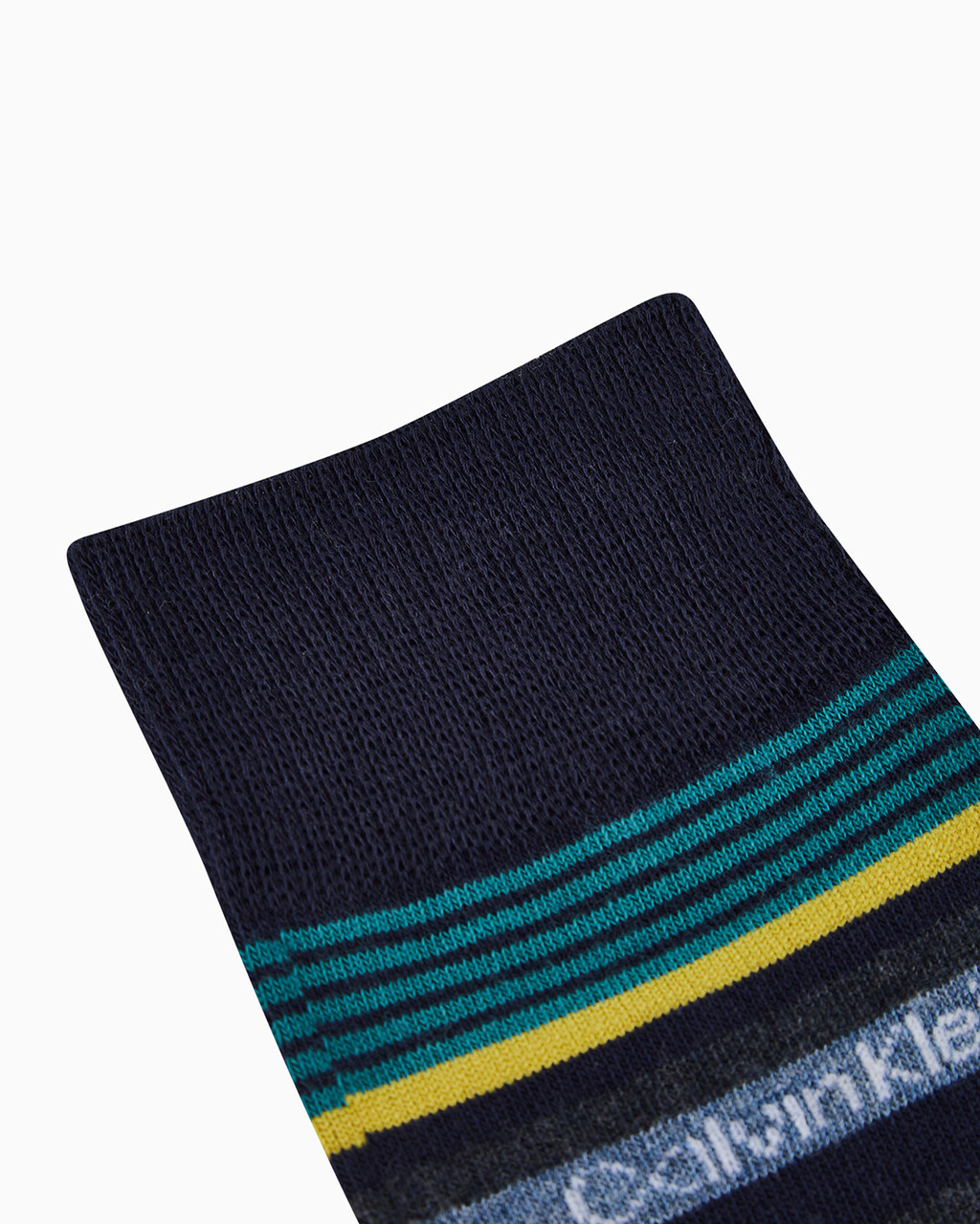 Men's 1 Pack Stripe Crew Socks, NAVY, hi-res