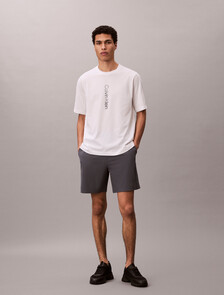 Performance Cotton Blend Gym T-shirt, Classic White, hi-res