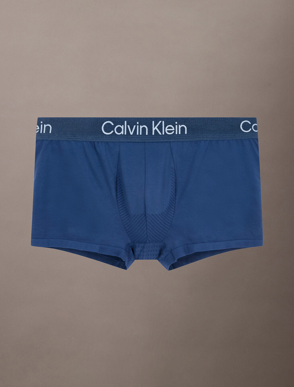 CK Pro Fit Micro Low Rise Trunks, Dark Denim w/ White Logo, hi-res