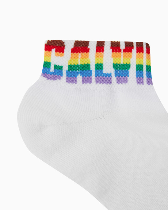 1 PAIR PRIDE MONOGRAM ANKLE SOCKS