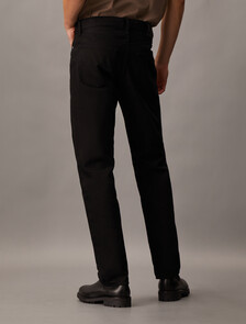 Black Standard Straight Jeans, Denim Black, hi-res