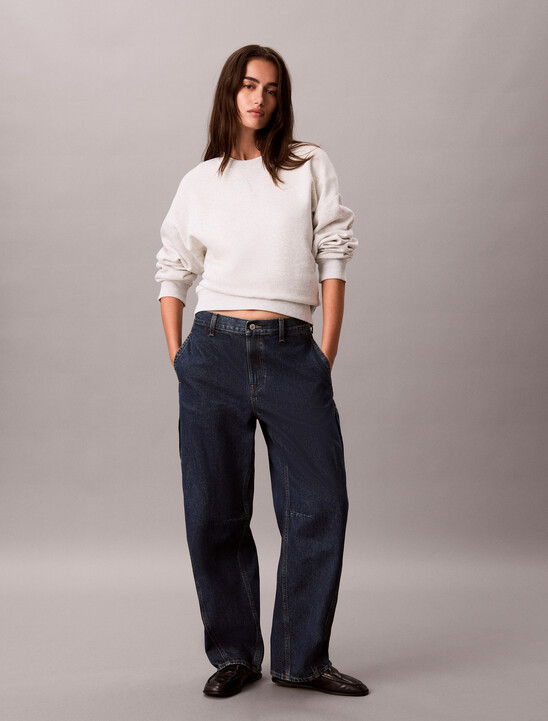 Relaxed Cargo Barrel Jeans