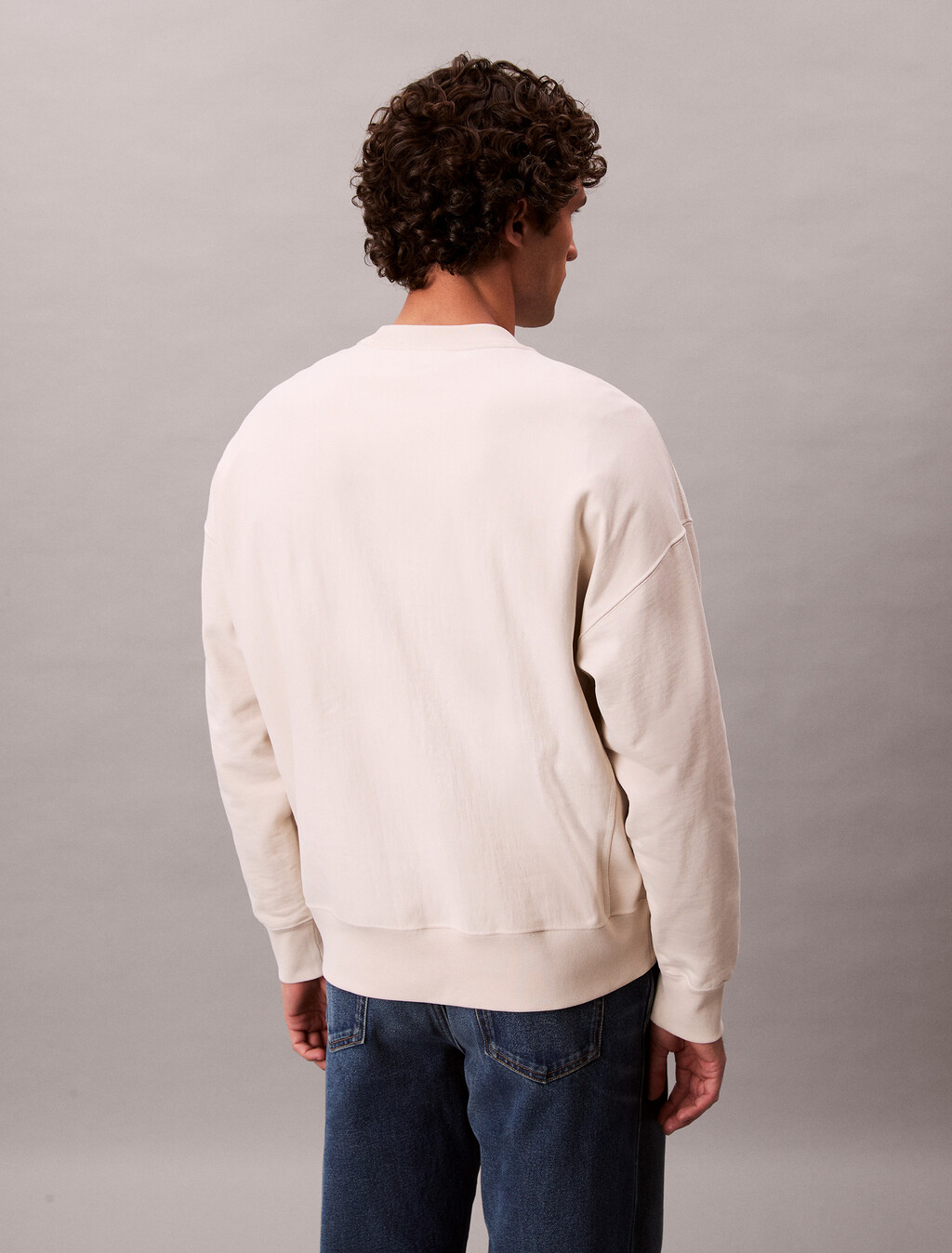 Premium Fleece Relaxed Sweatshirt, Chalk, hi-res