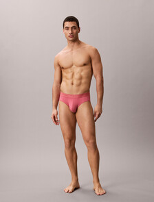 CK Black Cotton Stretch Hip Brief, Brilliant Pink, hi-res