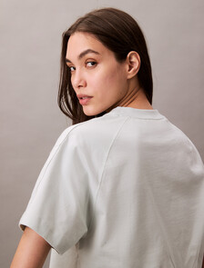 短版 Monogram 標誌 T 恤, Smoke, hi-res