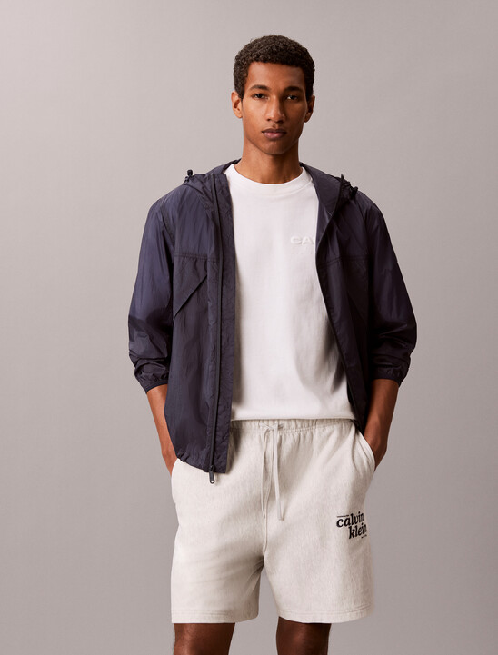 Embroidered Logo Jogger Shorts