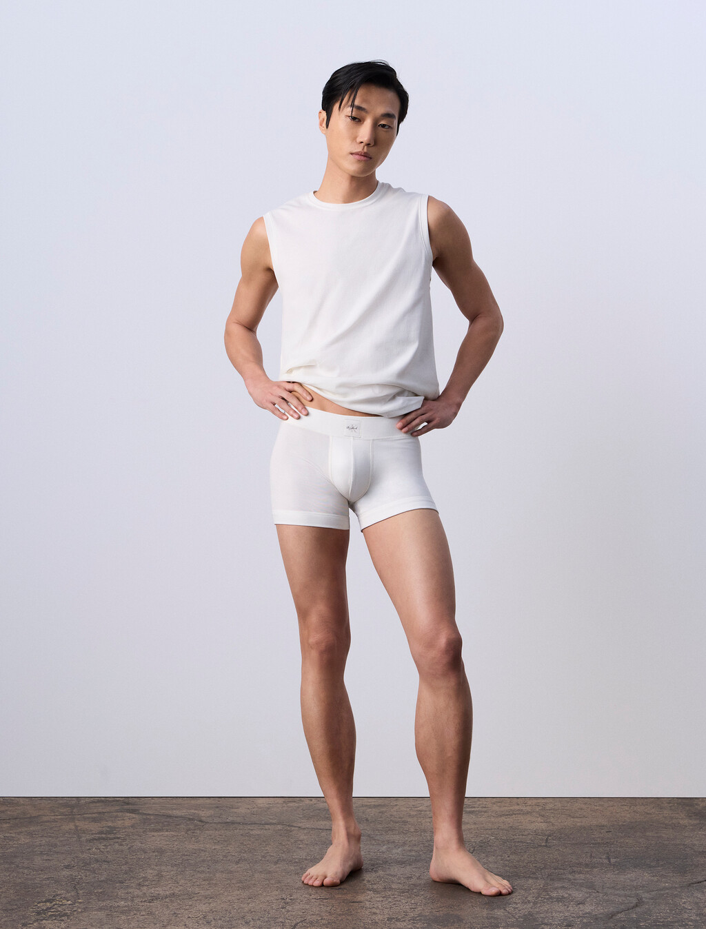 Jung Kook for Calvin Klein Heritage Cotton Monologo Trunk, Lily, hi-res