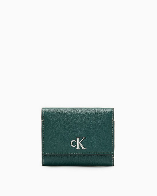 MINIMAL MONOGRAM MEDIUM TRIFOLD WALLET