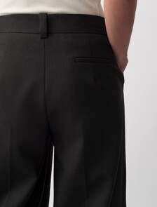 Simone寬筒長褲, Black, hi-res