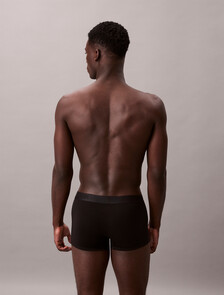 CK Black 低腰平口內褲 3 件組, Black/Turbulence/Casual Blue, hi-res