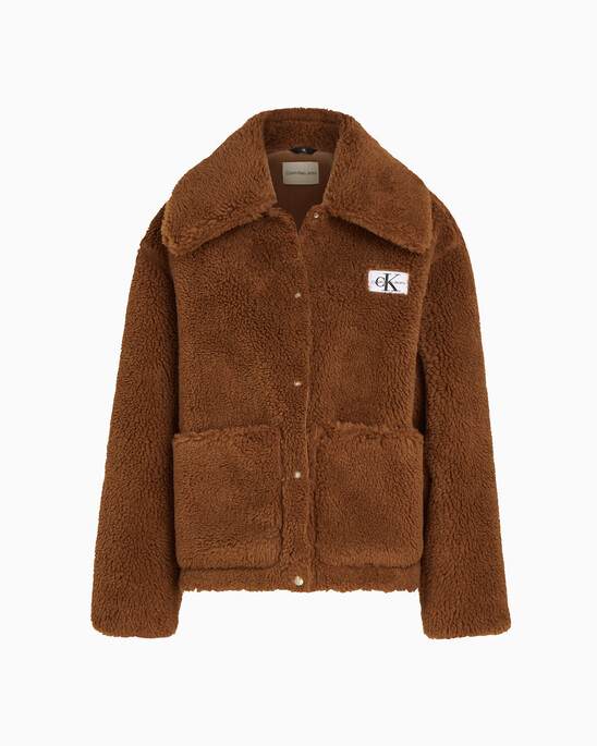Relaxed Bonded Sherpa Jacket