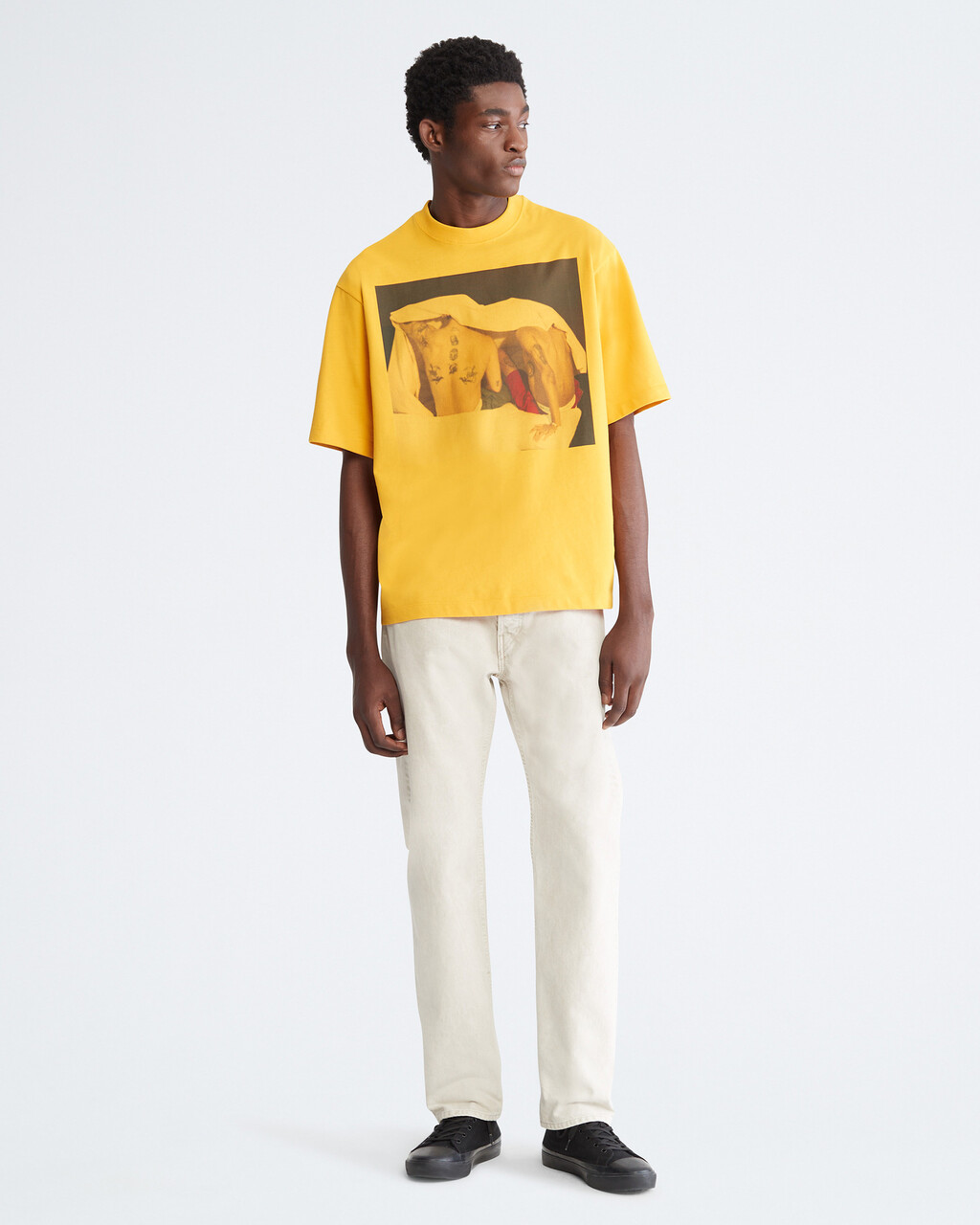 STANDARDS RELAXED HUDDLE GRAPHIC T-SHIRT, Spectra Yellow, hi-res