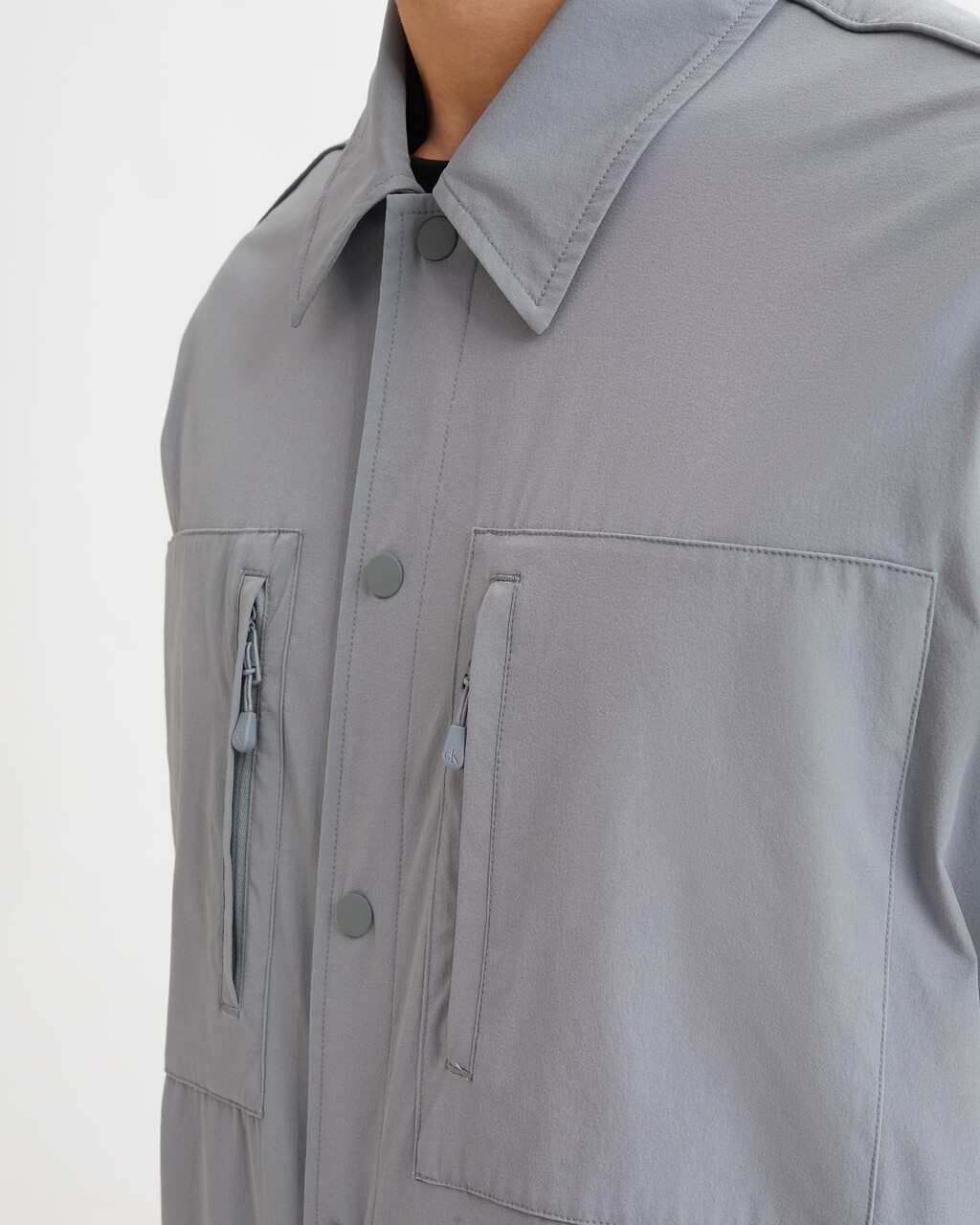 PREMIUM ESSENTIALS 裇衫款外套, Overcast Grey, hi-res