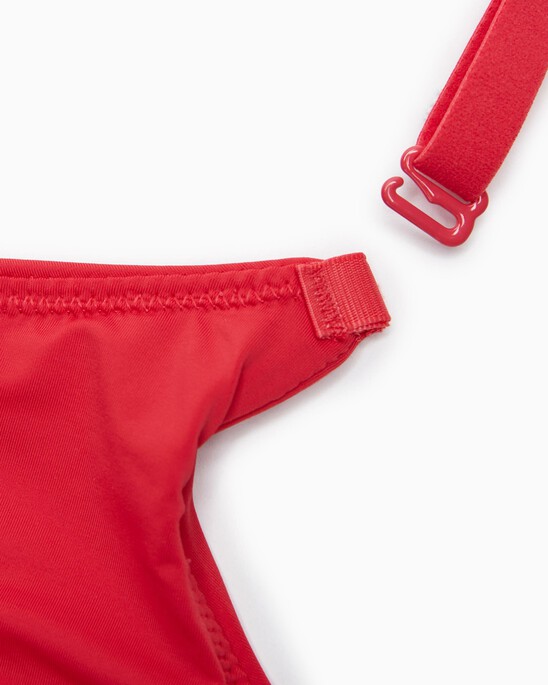 Embossed Icon Micro Push Up Plunge Bra