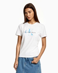 水色MONOGRAM T 裇, Bright White, hi-res