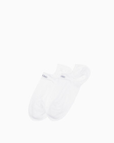 Logo 棉質隱形襪（2 件組）, WHITE, hi-res