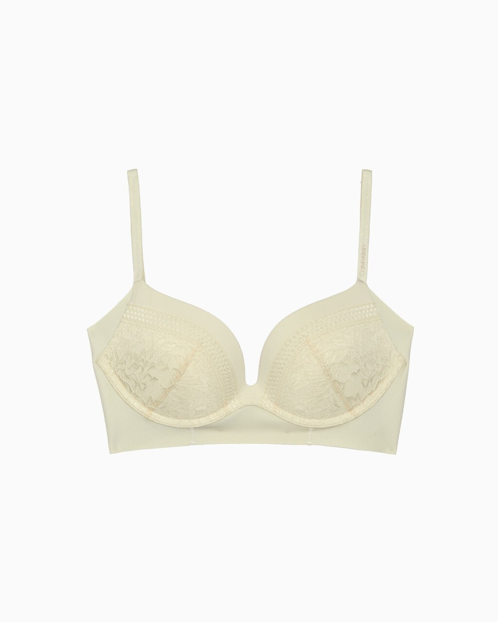 Invisibles Lace Push Up Plunge Bra, natural