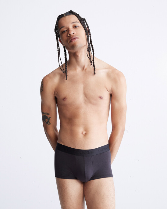 CK Black Ultra Soft Cashmere Low Rise Trunks