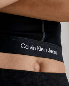 Slim Stretch Cut Out Top, CK BLACK, hi-res