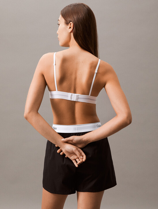 Cotton Modal Stretch Rib Lightly Lined Triangle Bra