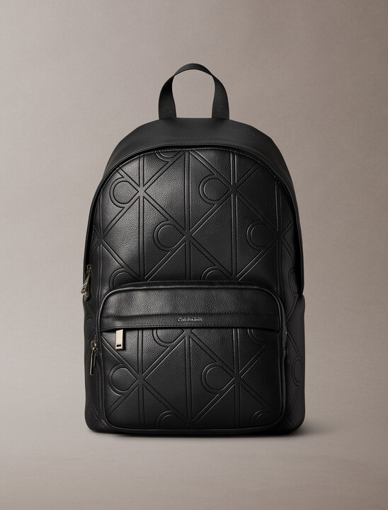 Embossed CK Emblem Slim Backpack