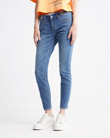 37.5 Body Ankle Jeans, Med Blue Back Emb, hi-res