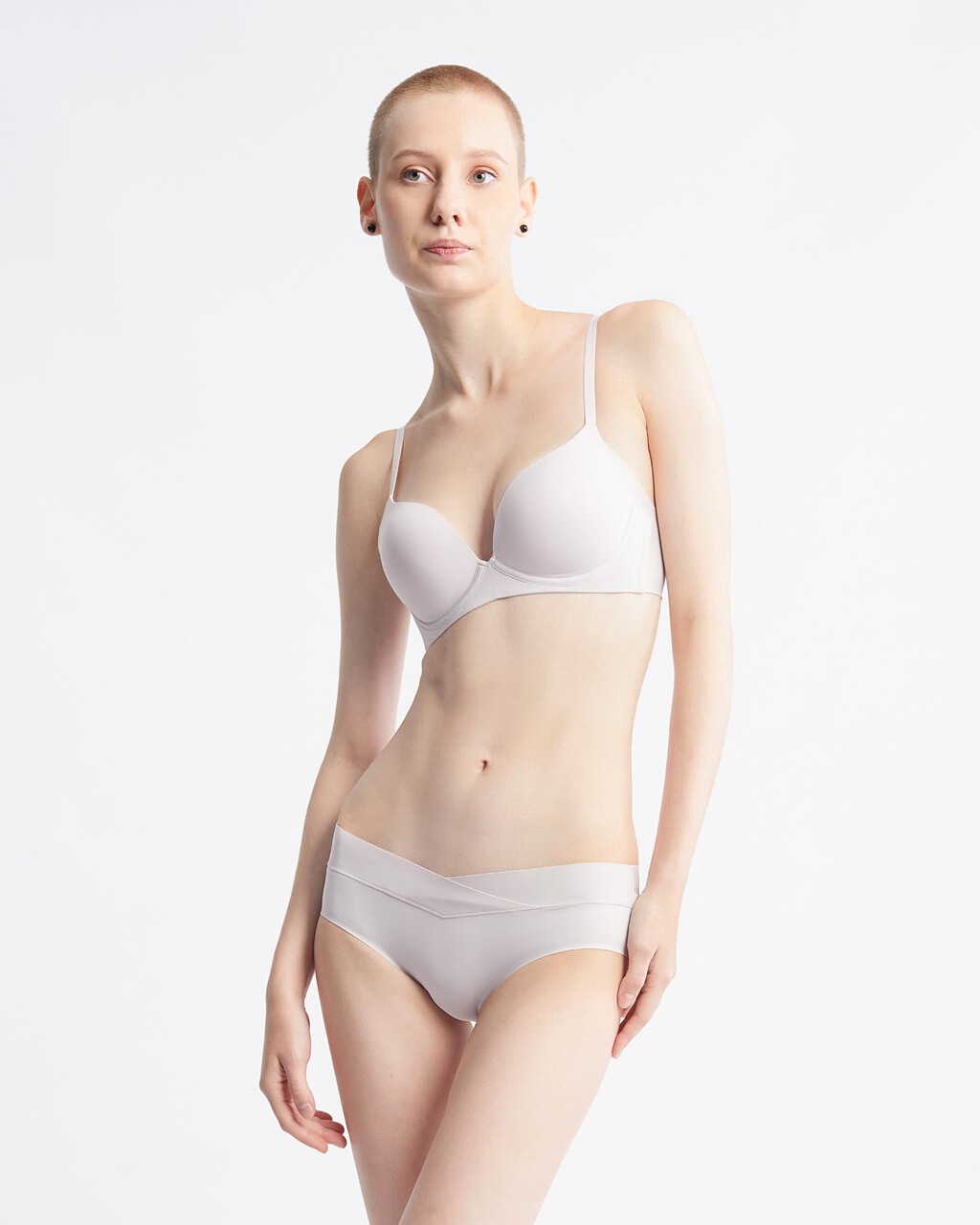 Invisibles Line Extension Push Up Plunge Bra, Lilac Marble, hi-res
