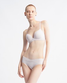 Invisibles Line Extension Push Up Plunge Bra, Lilac Marble, hi-res