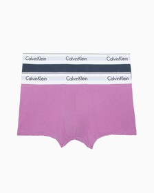 MODERN COTTON STRETCH TRUNKS 2 PACK, Midnight Navy/Iris Orchid, hi-res