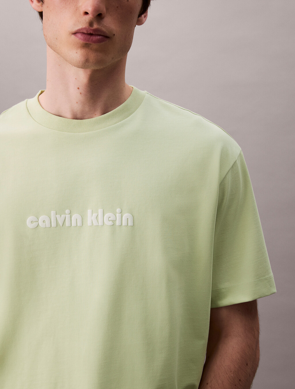 Cooling Jersey Relaxed Logo Tee, Tender Greens, hi-res