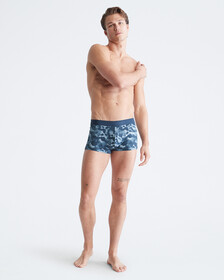 CK BLACK MICRO LOW RISE TRUNK, FLORAL SHADOWS_MIDNIGHT NAVY, hi-res