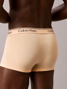 3 件裝低腰平口內褲 - Microfibre Stretch, Gulf Blue/Light Cast/Peach Bliss, hi-res