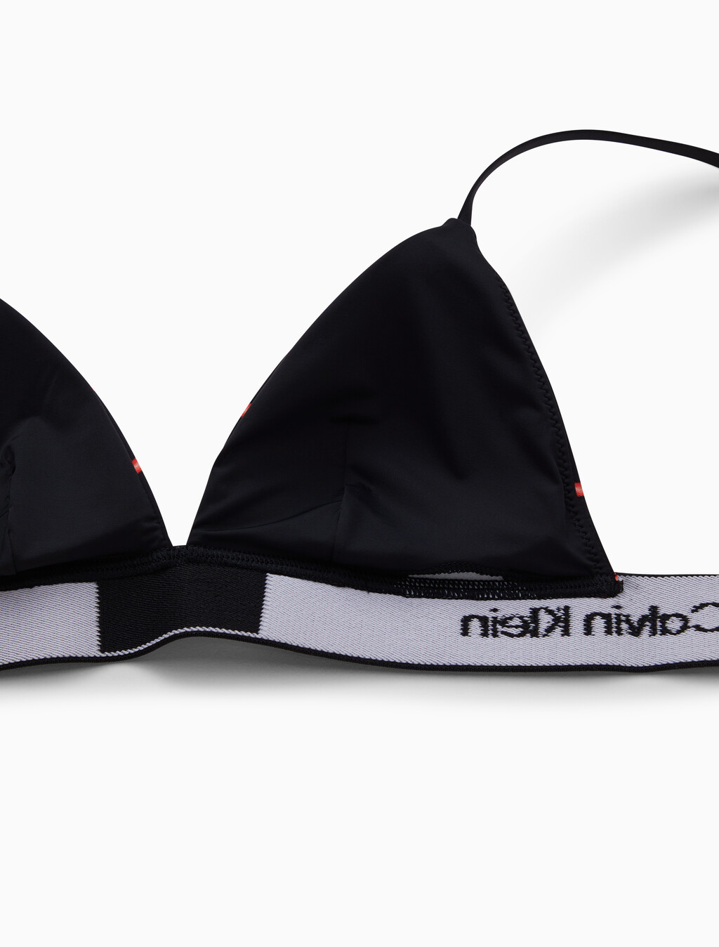 Calvin Klein 1996 Vday Lightly Lined Triangle Bra, NEON HEART+BLACK, hi-res