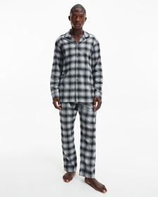法蘭絨長袖裇衫, CK Shadow Plaid+Black, hi-res